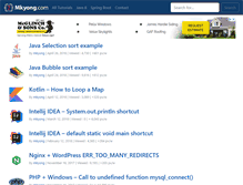Tablet Screenshot of mkyong.com